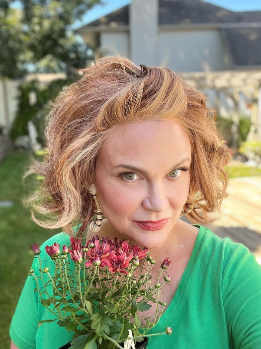 Tonya G. @thebeautyprofesserms.g wearing UNFILTERED by RAQUEL WELCH WIGS in color RL31/29 FIERY COPPER | Medium Light Auburn Evenly Blended with Ginger Blonde
