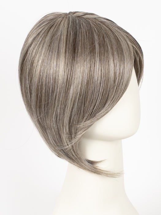 39F38 ROASTED CHESTNUT | Light Natural Ash Brown with 75% Grey Front, graduating to Medium Brown with 35% Grey Nape