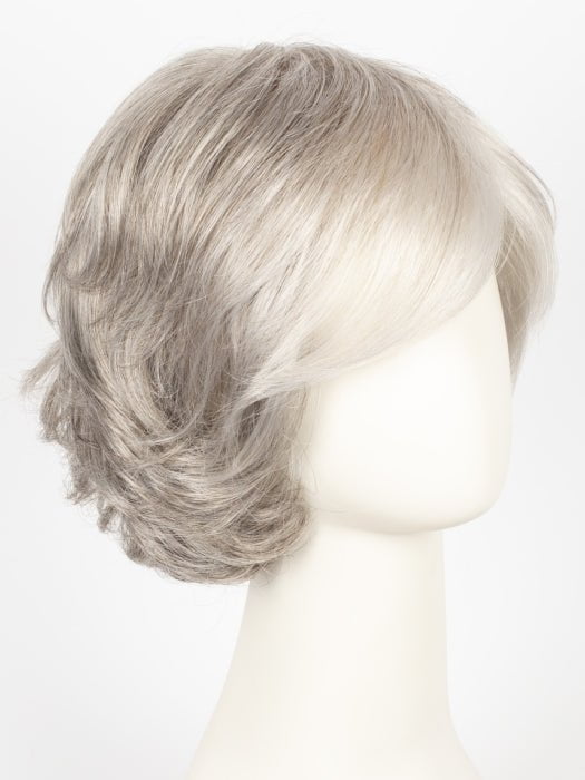 SNOW-MIX-60.56.58 | Pure Silver White with 10% Medium Brown & Silver White with 5% Light Brown blend
