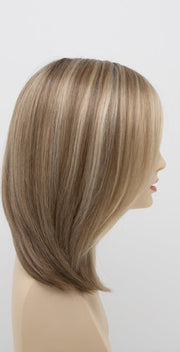 SPARKLING CHAMPAGNE | Medium Brown roots with overall Strawberry Blonde base and soft Golden Blonde highlights