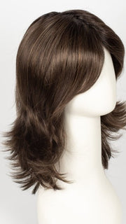 CHOCOLATE ROOTED | Medium to Dark Brown Base with Light Reddish Brown Highlights and Dark Roots
