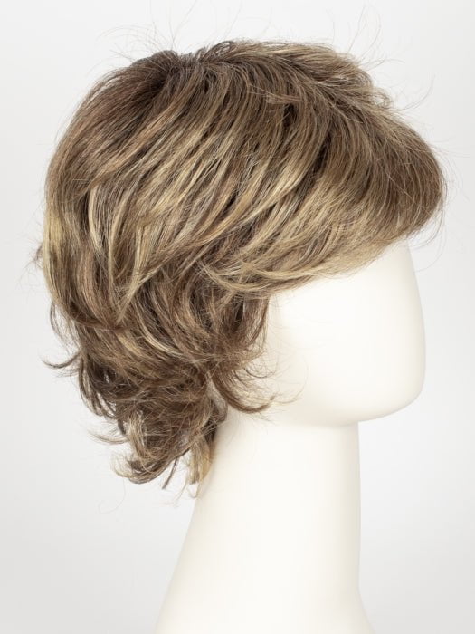 BERNSTEIN ROOTED 12.26.27 | Light Brown base with subtle Light Honey Blonde and Light Butterscotch Blonde highlights and Dark Roots