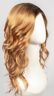 MANDARIN-ROOTED | Light Auburn and Strawberry Blonde Blend with Golden Brown Roots