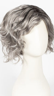 CHROMERT1B | Gray and White with 25% Medium Brown Blend and Off-Black Roots