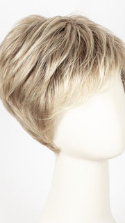 SANDY BLONDE ROOTED | Medium Honey Blonde, Light Ash Blonde, and Lightest Reddish Brown blend with Dark Roots