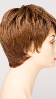 GOLDEN NUTMEG | Medium Brown roots with overall Warm Cinnamon base and Golden Blonde highlights
