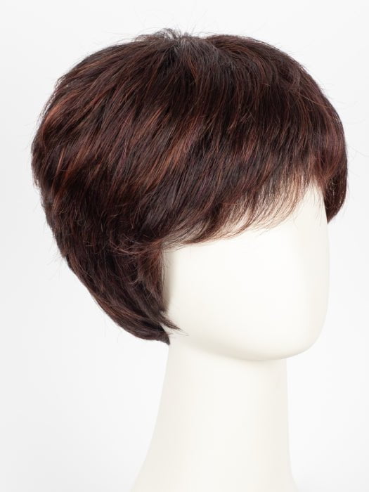 AUBERGINE-MIX 133.131 | Darkest Brown with hints of Plum at base and Bright Cherry Red and Dark Burgundy Highlights