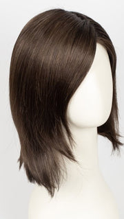 DARK CHOCOLATE ROOTED | Dark Brown base with Light Reddish Brown highlights with Dark Roots