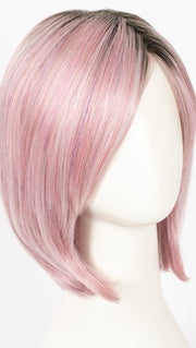 A dusty pink coloration reflects the latest trend in fantasy hair colors