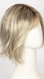 LIGHT-CHAMPAGNE-ROOTED 23.24.14 | Platinum Blonde, Light Golden Blonde, Light Ash Blonde blend and Dark Roots