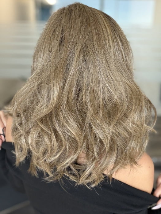Roxie wearing RAISE THE BAR by GABOR in GF10-22SS ICED CAPPUCCINO | Light Brown Shaded with Medium Blonde