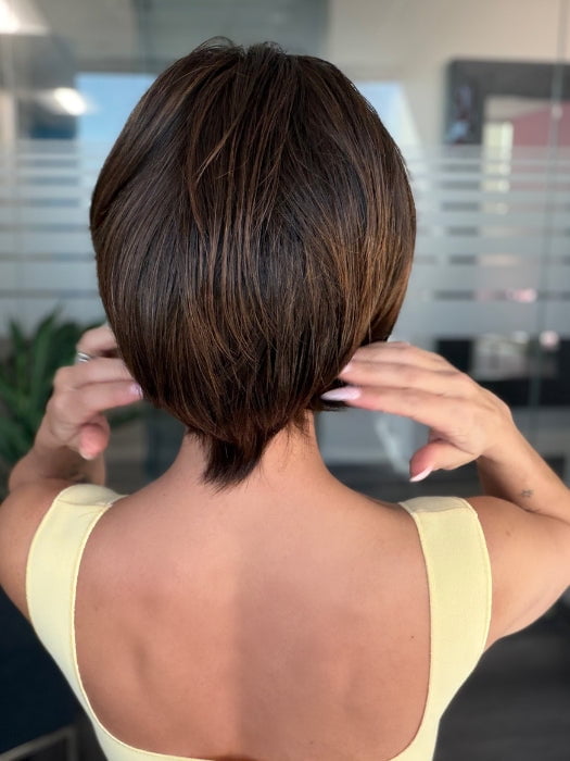 Roxie is wearing JOVIALITY by GABOR in GL4-8 DARK CHOCOLATE | Rich Dark Brown
