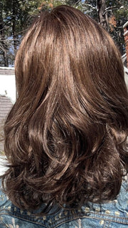 Sparky wearing NADIA PETITE by ENVY in MEDIUM BROWN | Medium Brown with natural highlights