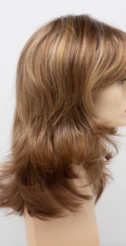 GOLDEN NUTMEG | Medium Brown roots with overall Warm Cinnamon base and Golden Blonde highlights
