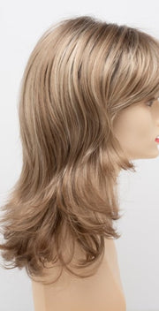 SPARKLING CHAMPAGNE | Medium Brown roots with overall Strawberry Blonde base and soft Golden Blonde highlights