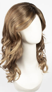 CAFE-MACCHIATO | Nutmeg and Creamy Toffee Blonde with Warm Deep Brown Roots