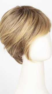 LIGHT BERNSTEIN ROOTED 12.26.27 | Light Auburn, Light Honey Blonde, and Light Reddish Brown blend and Dark Roots