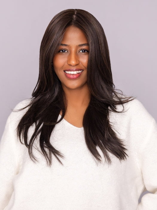 SOPHIA wearing SENSATIONAL by TRESSALLURE in 4/6R | Dark Brown