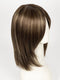 ICED-MOCHA-R | Rooted Dark Brown with Medium Brown Base Blended with Light Blonde Highlights