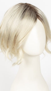 SEASHELL-BLONDE-R | Cool White Blonde and Creamy White Tones with Soft Brown Roots