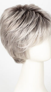 ASH GREY SHADED 56.60.58 | Pure Silver White with 10% Medium Brown and Silver White with 5% Light Brown blend with a Dark Root