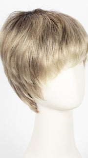 CHAMPAGNE SHADED 24.23.14 | Lightest Ash Blonde, Medium Ash Blonde with Light Golden Blonde blend with dark shaded roots