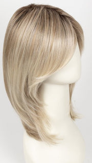 LIGHT-CHAMPAGNE-SHADED 101.23.20 | Lightest Neutral Blonde with Light Blonde and Silver White blend with light shaded roots