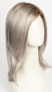 METALLIC BLONDE SHADED 60.101.51 | Pearl White, Pearl Platinum with Dark and Lightest Brown and Grey Blend with Shaded Roots