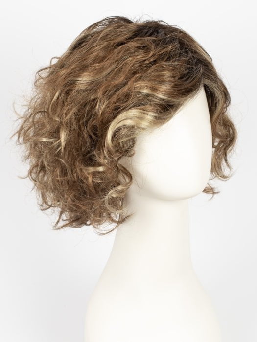 TOBACCO-ROOTED 9.27.26 | Medium Warm Brown, Dark Strawberry Blonde, and Light Golden Blonde blend with Dark Shaded Roots