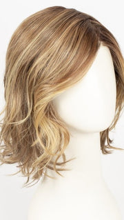 LIGHT BERNSTEIN ROOTED 12.26.27 | Lightest Brown/Golden Blonde blend with Dark Strawberry Blonde Highlights and Shaded Roots