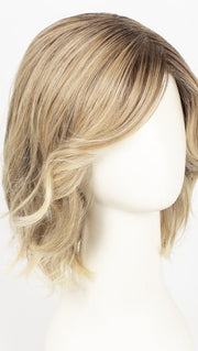 SANDY BLONDE ROOTED 16.22.20 | Medium/Light Neutral Blonde blend with Light Strawberry Blonde highlights and Shaded Roots