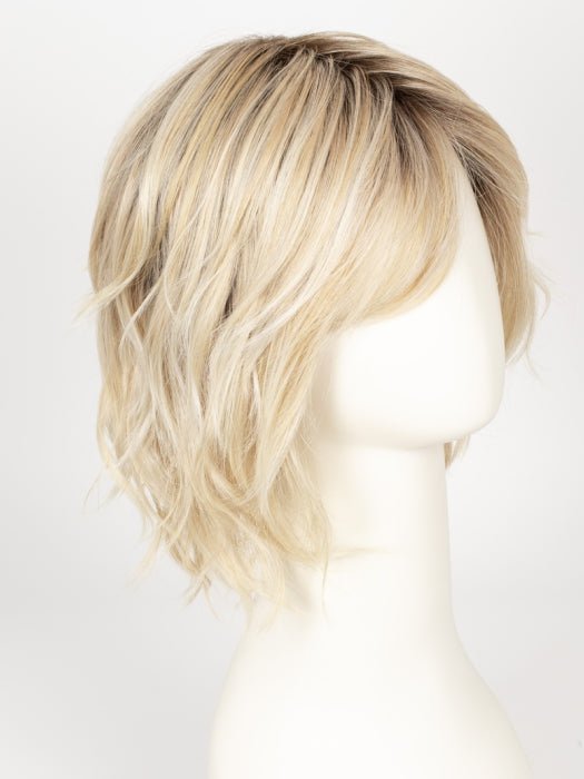 PASTEL BLONDE ROOTED 25.26.23 | Pearl Platinum, Dark Ash Blonde, and Medium Honey Blonde Mix with a Darker Root  Edit alt text