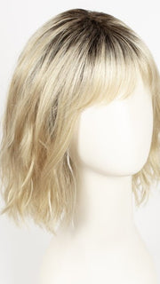 SHADOWED-CUSTARD | Warm Blonde with Light Blonde Blended Highlights and a Medium Brown Root