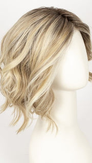 BAHAMA-BEIGE-SHADED 16.22.20 | Medium Blonde and Light Strawberry Blonde blend with Light Neutral Blonde and Shaded Roots