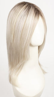 SILVER BLONDE ROOTED 60.23 | Pearl White and Lightest Pale Blonde Blend with Shaded Roots