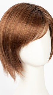  SHADED-AMBER | Coppery Blonde and Red Blend with Dark Amber Brown Roots