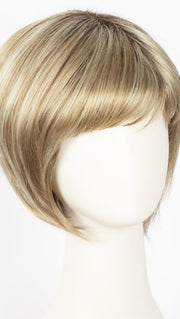 CREAMY-TOFFEE-R | Rooted Dark Blonde Evenly Blended with Light Platinum Blonde and Light Honey Blonde