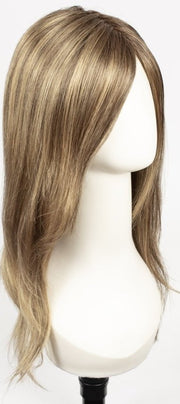 24BT18S8 SHADED MOCHA | Medium Natural Ash Blonde & Light Natural Gold Blonde Blend, Shaded with Medium Brown