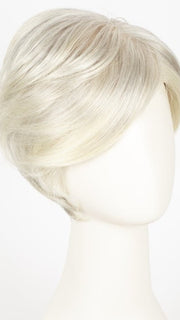 CHAMPAGNE-SILVER | Platinum Blonde and Light Grey Blended with Soft, Light Blonde at the face line