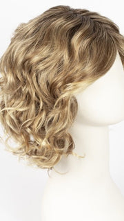 CARAMEL ROOTED 20.26.14 |  Light Strawberry Blonde, Light Golden Blonde and Medium Ash Blonde Blend with Shaded Roots