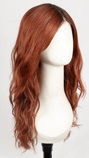 HENNA-RED-R | Bright and Vibrant Red with Cherry Undertones, Rooted with Rich Coffee Bean Brown