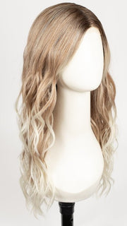 MELTED MARSHMALLOW | Subtly Warm Dark Sandy Blonde Blend with Medium Brown Roots and Light Ash Blonde Tips and Highlights