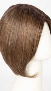 MOCCA ROOTED 830.27.12 | Medium Brown Blended with Light Auburn and Dark Strawberry Blonde with Lightest Brown Blend and Shaded Roots