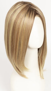 14/26/R10 | Red Blonde with Gold Blonde Highlights and Light Brown Roots