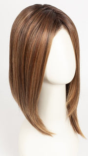 33/32/R4 | Dark Auburn Blended with Dark Brown and Dark Roots