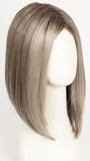 52/38/49/R8 | 3 Tones of Grey blended with Dark Brown Roots