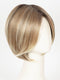 10/27/88/R6 ALMOND CREAM | Dark roots transition into a beautiful blend of light brown, pale auburn, and platinum tones.