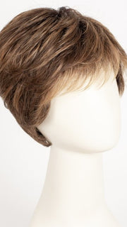 MOCCA ROOTED 830.9.20 | Medium Brown, Light Auburn and Medium Warm Brown with Light Strawberry Blonde Blend and Shaded Roots