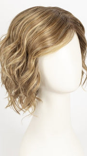 LIGHT BERNSTEIN ROOTED 14.26.27 | Medium Ash Blonde, Light Golden Blonde, and Dark Strawberry Blonde with Shaded Roots