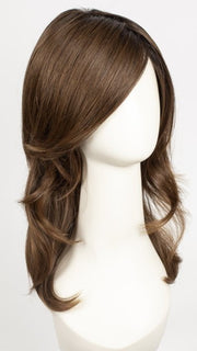 CHOCOLATE ROOTED 830.9 | Medium Brown, Light Auburn and Medium Warm Brown Blend with Shaded Rooted